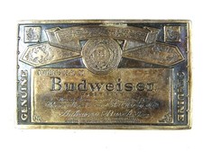 Vintage Budweiser Lager Beer Belt Buckle 8116