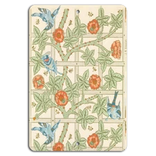 Charming Birds & Blossoms: Artful 12 Metal Sign