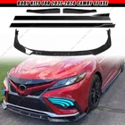 FOR NEW 2021-24 CAMRY SE XSE FRONT BUMPER LIP SIDE SKIRT REAR  APRON GLOSS BLACK