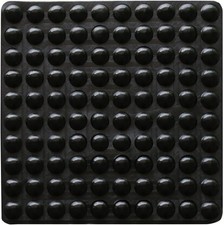 100 Pieces Rubber Feet Pads Adhesive Buffer Door Bumpers Self Black