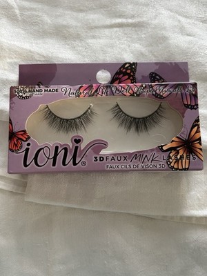 IONI 3D Mink Lashes Natural Lite Doll 100% Hand Made Eyelashes Brand New