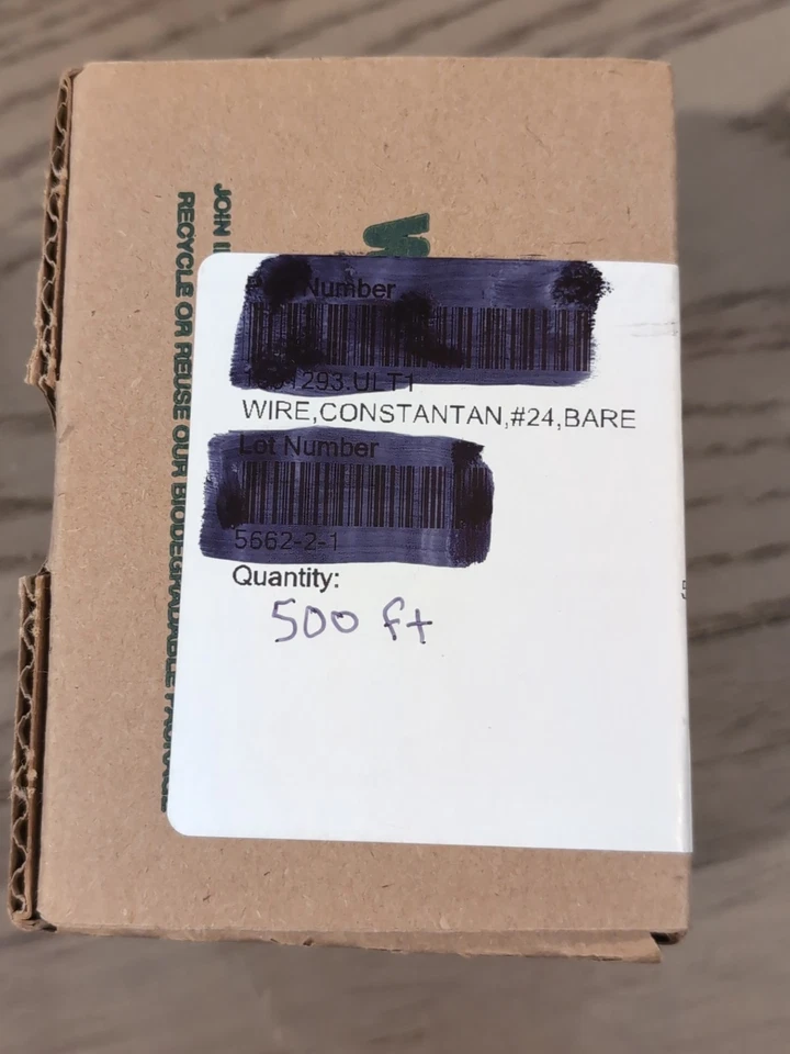 Cable MWS #24 AWG, 500 pies, cable de resistencia Constantan, desnudo, MWS 294 Foto 3 de 4