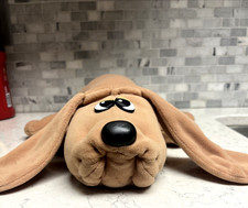 Vintage Pound Puppies Large Dog With Collar Tonka 1985 Light Brown 18"