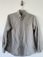 Polo Ralph Lauren Men s Classic Fit Oxford Shirt Grey Long Sleeve Pony Logo L