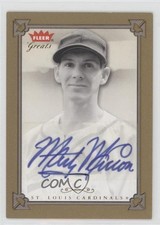 2004 Fleer Greats of the Game Auto Marty Marion #GBA-MM Auto 0o9