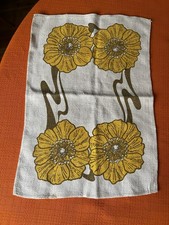 Vintage Decorative  Floral Cloth Table Mat/ Centre. 44cm By 30cm