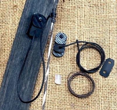 BIG SKY CUSTOM BOWSTRING New KYDEX KLICKER (Carbon Fiber) Bow Limb Clicker, (Black) Recurve Bow, Longbow