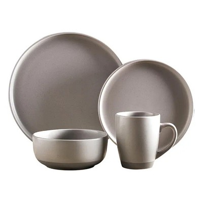 Barbary & Oak Avena 16-teiliges Geschirrset grau