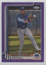 2025 Chrome Logofractor Edition Purple Refractor /250 Christopher Morel #64 13ql