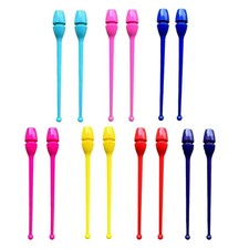 2 Pieces Rhythm Gymnastics Clubs 34.5cm Professional Easy to Control Exercise