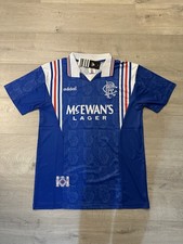 Retro Glasgow Rangers 1996/1997 Home FOOTBALL SHIRT / TOP -  Blue BNWT - X LARGE