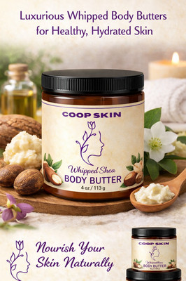 Coopskin whipped body butter ! Made to moisturize your whole body! 3 oz product
