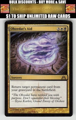 Magic_the_gathering Dragon's Maze #89 Obzedat's Aid