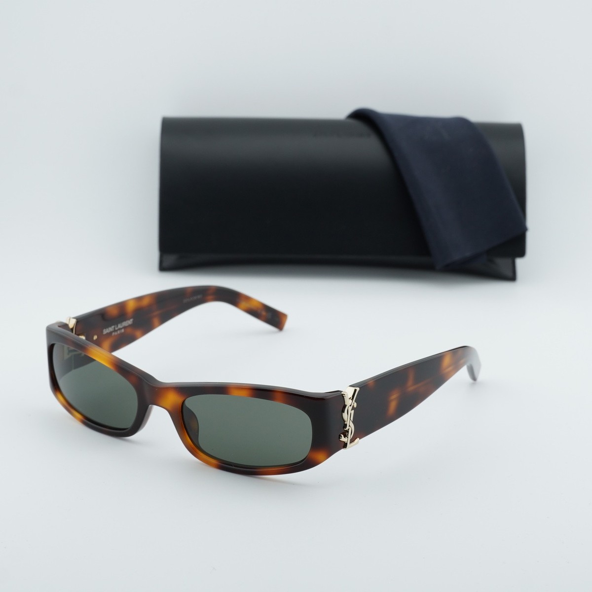 Saint Laurent SL M152 003 Havana/Grey 55-19-135 Sunglasses New