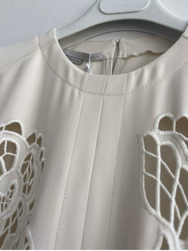Stella McCartney Beige Broderie- Anglaise Viscose Midi Dress IT38 - Picture 6 of 11