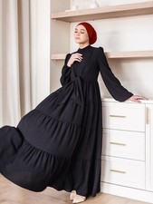 Fashion Muslim Women Long Dress Maxi Robe Kaftan Abaya Turkey Robe Evening Gown