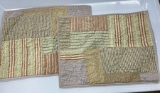 American Living Ralph Lauren Pair Of 2 Patchwork Quilted Standard Pillow Shams