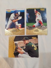 1997 Pinnacle Baseball Trading Cards Terry Steinbach #107 #36 #46 Cedeno Thome