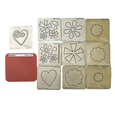 FLOWERS  HEARTS 11 Cutting Dies Cuttlebug Sizzix Provo Craft Layerable THB
