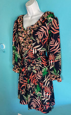 The Webster Miami for Target Womens Size XL Tropical Palm Print V-Neck Dress