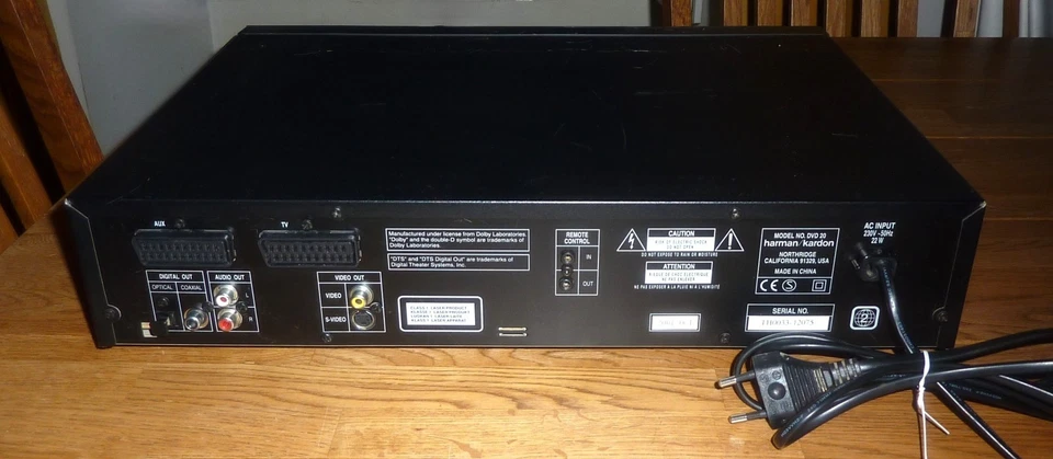 LECTEUR DVD HARMAN / KARDON DVD 20 - Photo 4/4