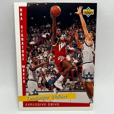 1993-94 Upper Deck Dominique Wilkins #240 Atlanta Hawks NBA Signature Moves NM+