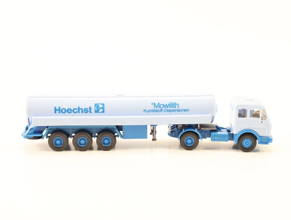 Wiking H0 785/4 Modellauto LKW MB 16 32 S Tanksattelzug Hoechst Mowilith 1:87 - Bild 2 von 4