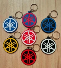 YAMAHA Keychain Rubber Keyring Motorcycle Bike Collectible Modern Gift New Set