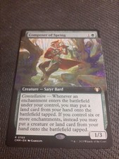 MTG * EXTENDED ART * Commander Masters Rare COMPOSER OF SPRING NM