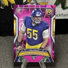 2025 Topps Resurgence BRADEN FISKE Pink Static LOS ANGELES RAMS #153 2/10 RC Hot