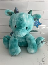 FAO Schwarz Glow Bright Toy Plush LED with Sound Dragon 15" Stuffed Animal NWT