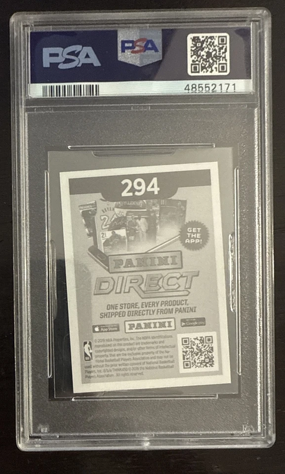2019 Panini Stickers #294 / Luka Doncic / PSA 9 MINT - Image 2 of 2