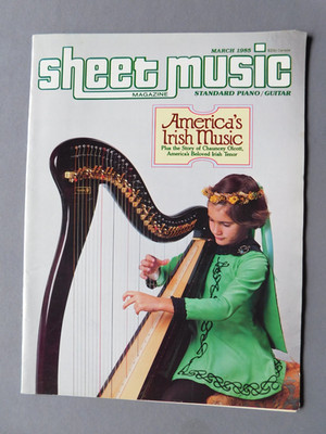 Sheet Music magazine- 1985 Std Piano / Guitar - America's Irish Music - C Olcott