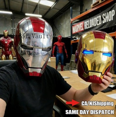 IN STOCK !!! AUTOKING Iron Man Helmet MK5 Electronic Voice Activated Open&Close
