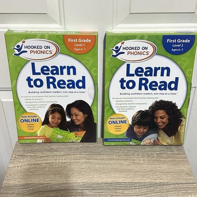 Hooked On Phonics- Learn To Read- First Grade Level 1 Opened & 2 NEW