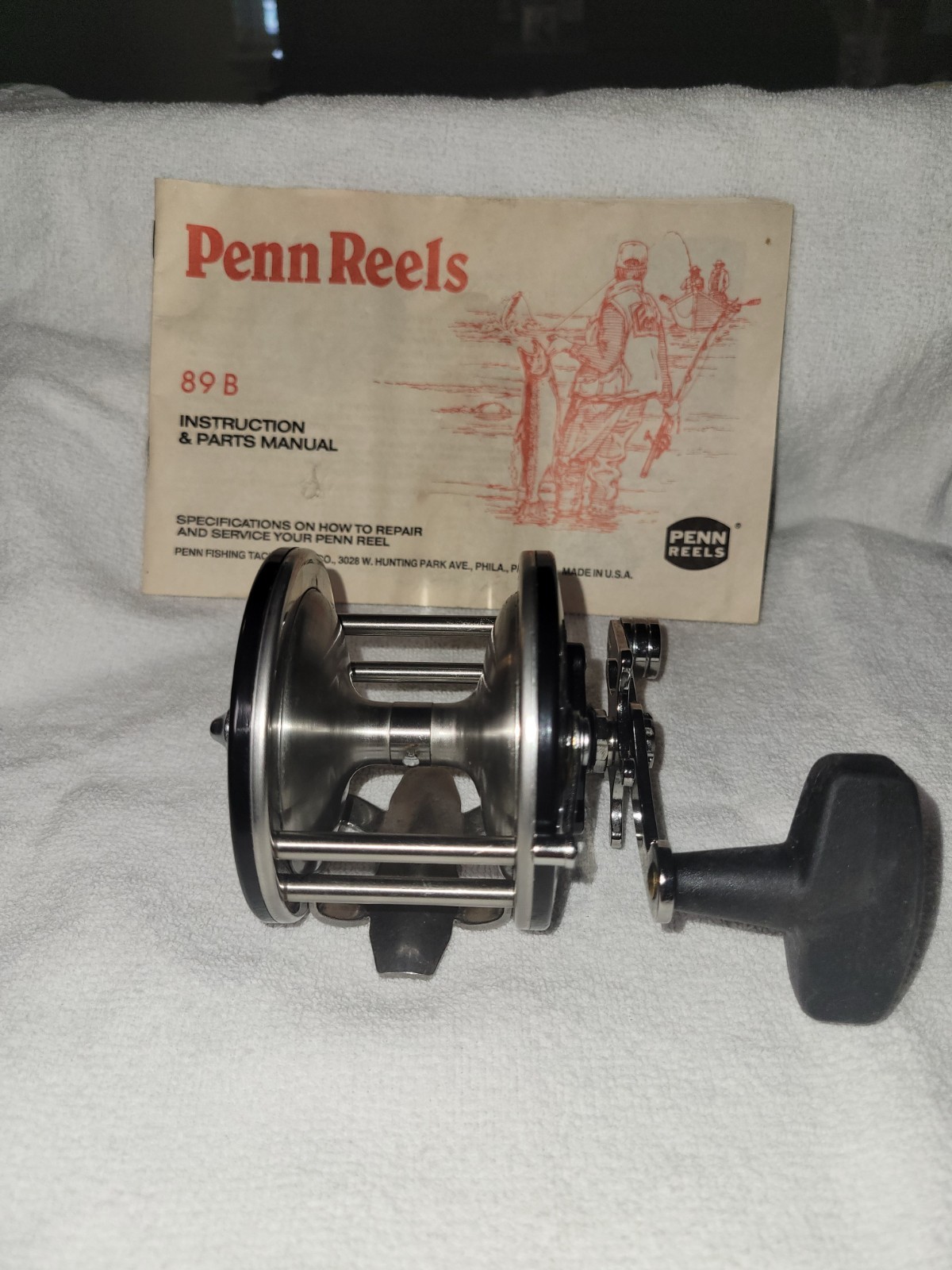 Vintage Penn Long Beach 60 Reel Never Spooled. With Manual. 