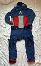 Marvel Avengers Captain America One-Piece Pajama Suit Adult Size Small