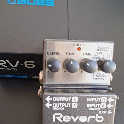 Boss RV-6 Digital Reverb Effektpedal für E-Gitarre & Bassgitarre