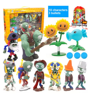 Plants vs Zombies 2 Figure Toy Set Pea Shooter Zombie Collectible B set no box