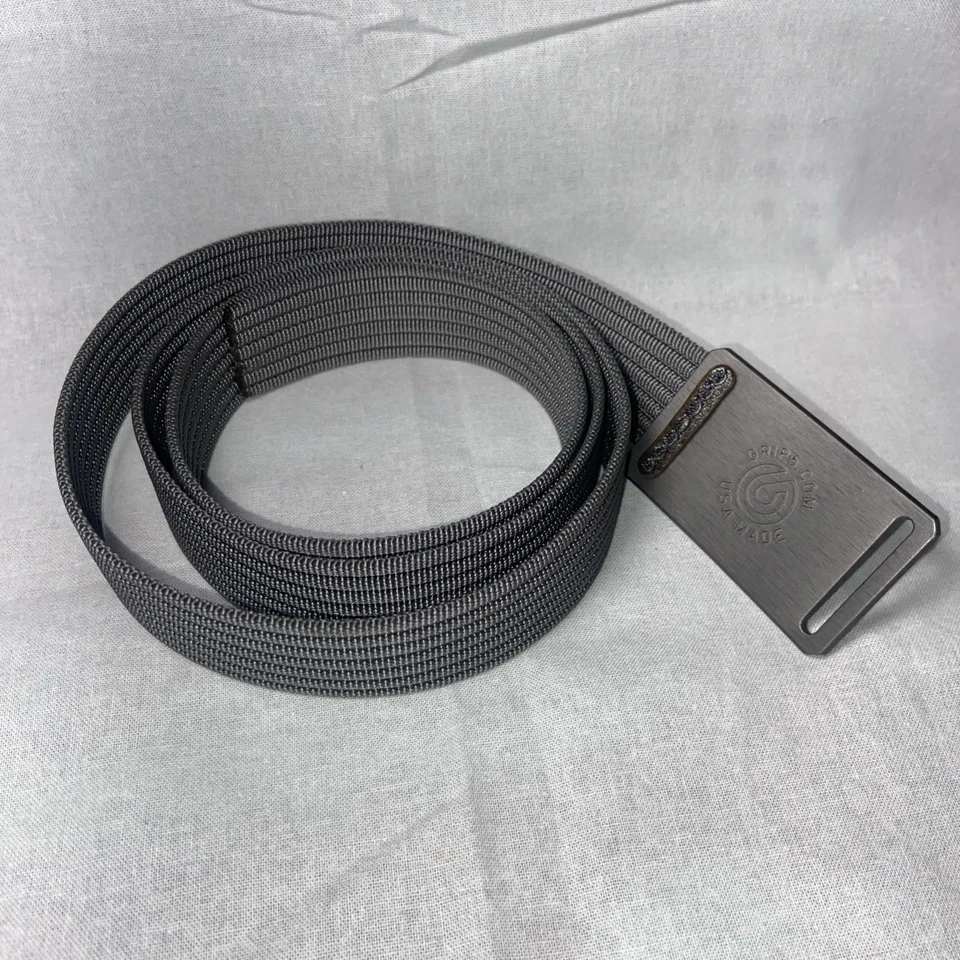 GRIP6 Tactical Gray Web Belt Mens Nylon Adjustable Size Small - Image 2 of 4