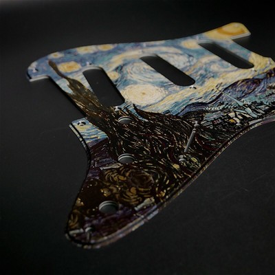 Fender Strat Schlagbrett   Die Sternennacht Van Gogh   Benutzerdefiniertes...