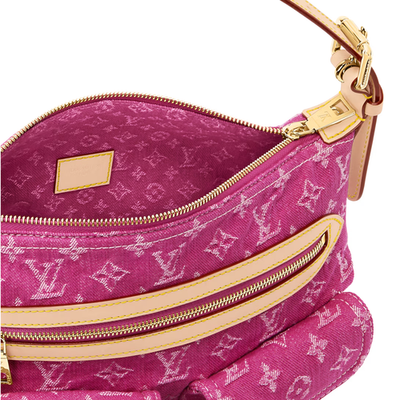 NEW Louis Vuitton Monogram Baggy Denim Hand Bag Pink M28266