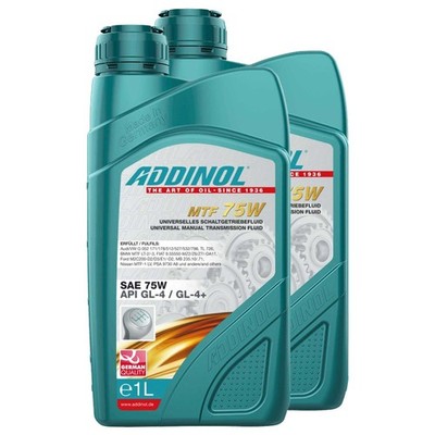 Getriebeöl ADDINOL 75W Multi Transmission Fluid 75 W 2X 1 Liter für Peugeot Seat