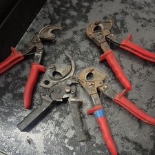 4 x Ratchet Cable Cutters heavy duty wire cutters 