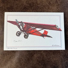 Roy Anderson Art Airplane Jet Postcard Ryan M1 Pacific Air Transport PAT Airmail