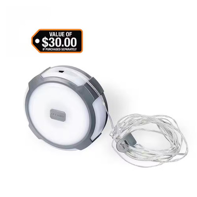 250-Lumens 2-In 1 Multi-Functional Rechargeable Utility Light with String Light