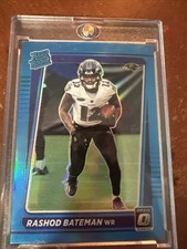 2021 Panini Donruss Optic - Rated Rookie Rashod Bateman #210 Aqua Prizm /299 (RC