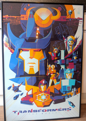 Tom Whalen signiert Transformers The Movie 1986 Hasbro 2013 Variant Print 13 von 86