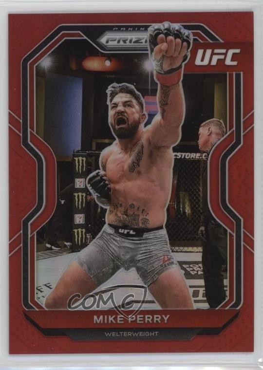 2021 Panini Prizm UFC Red Prizm 255/275 Mike Perry #19 1pf0