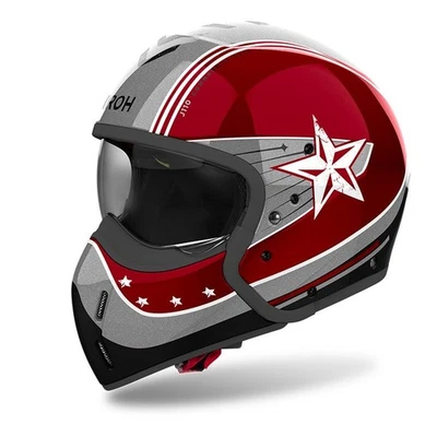 Airoh J110 Command Modularhelm Rot Burgund, Carbon, Klapphelm, Glänzend - Bild 1 von 4